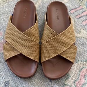 Rothy's Brown Tan Weekend Slide